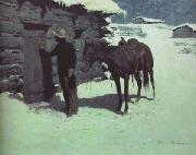 Frederic Remington, The Belated Traveler (mk43)